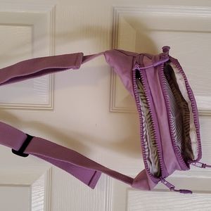 Lavender Fanny pack 2 compartments plus 2 zippered areas